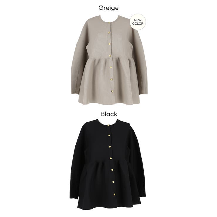 上品さとフェミニンさを兼ね備えたフレアニットカーディガン | coca | 詳細画像17 