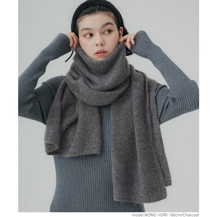 ヤク風ニットマフラー レディース[品番：PA000016417]｜coca（コカ）の