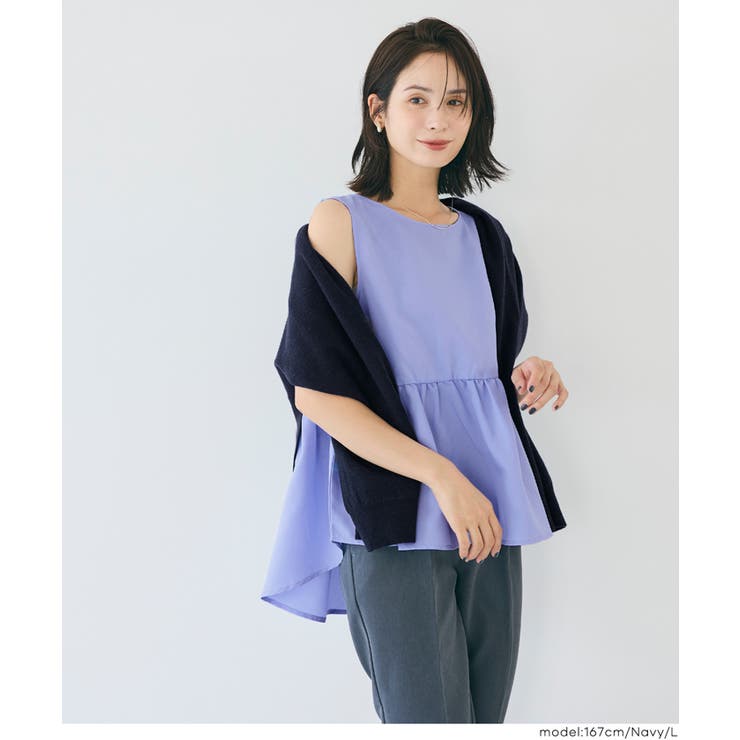 25AW 新色ネイビーが登場！2点セットハイネックニットトップス | coca | 詳細画像15 