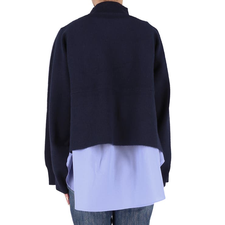 25AW 新色ネイビーが登場！2点セットハイネックニットトップス | coca | 詳細画像7 