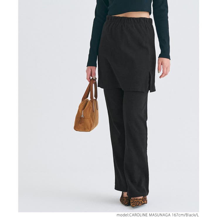 ベアテレコリブスカートドッキングパンツ[品番：PA000016313]｜coca