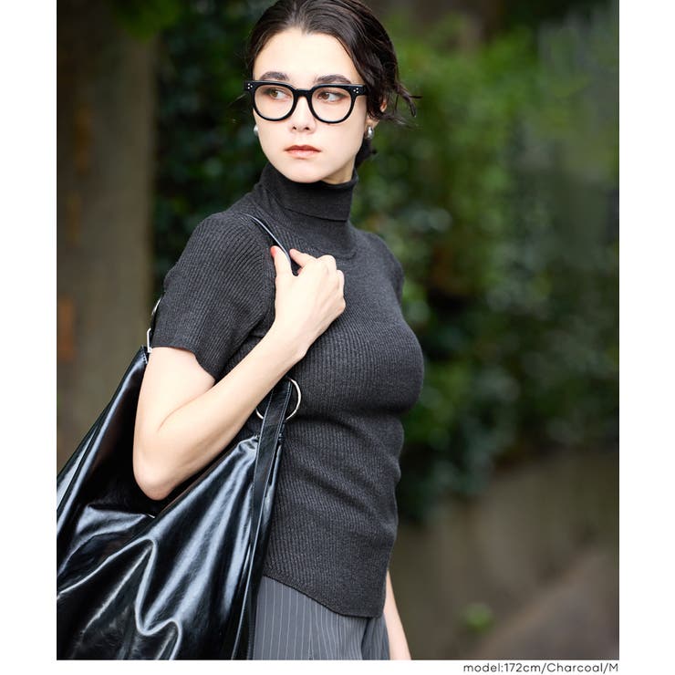 タートルネックショートスリーブニット | coca | 詳細画像13 