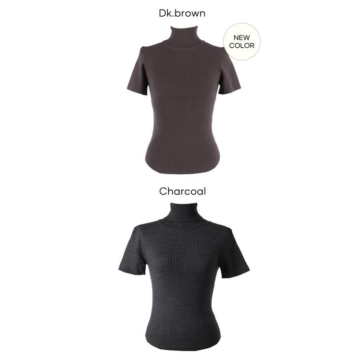 タートルネックショートスリーブニット | coca | 詳細画像22 