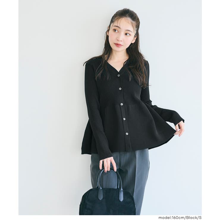 【再入荷】スポンディッシュニットペプラムカーディガン | coca | 詳細画像13 