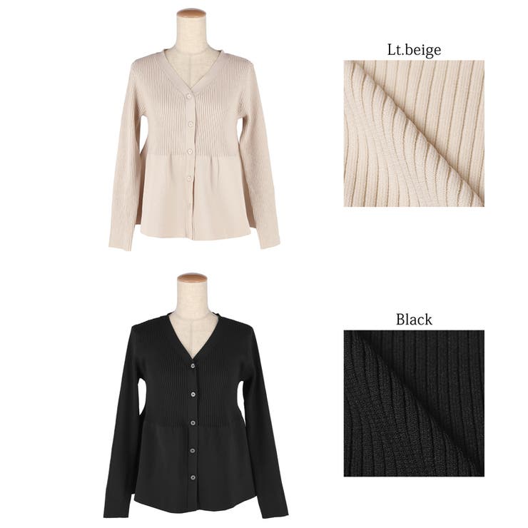 【再入荷】スポンディッシュニットペプラムカーディガン | coca | 詳細画像16 