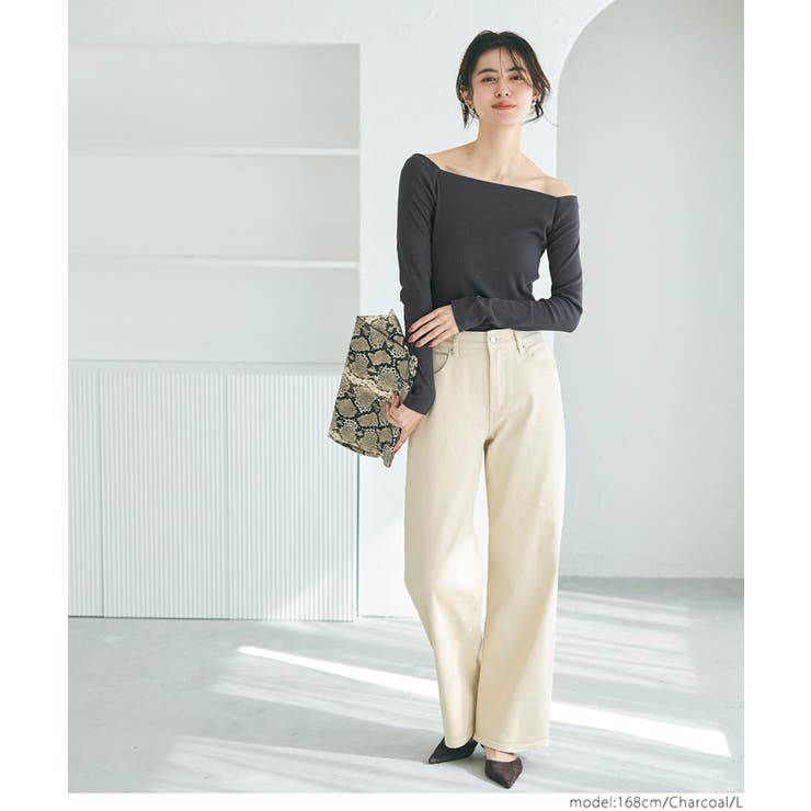 値下げ❣️ Acka オフショルダーリブトップス　オフショル CO4289EW12454_fw_thumbM.jpg