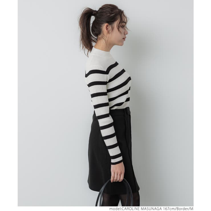 現行　美品　PATOU　ワンポイントロゴ　ハイネック リブニット 現行 美品 PATOU ワンポイントロゴ ハイネック リブニット 【公式通販】
