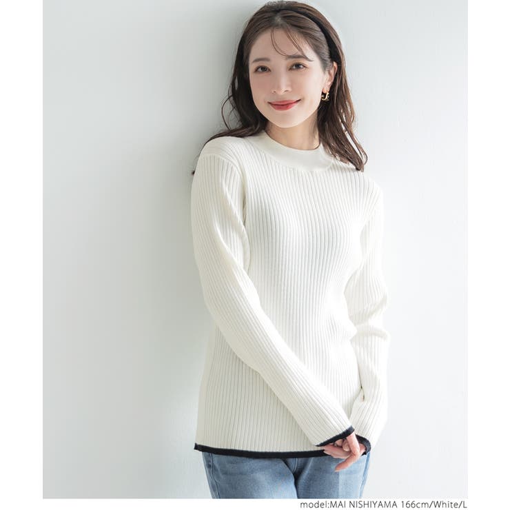 現行 美品 PATOU ワンポイントロゴ ハイネック リブニット 【公式通販】