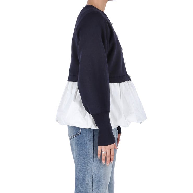 ドッキングニットトップス レディース[品番：PA000016629]｜coca
