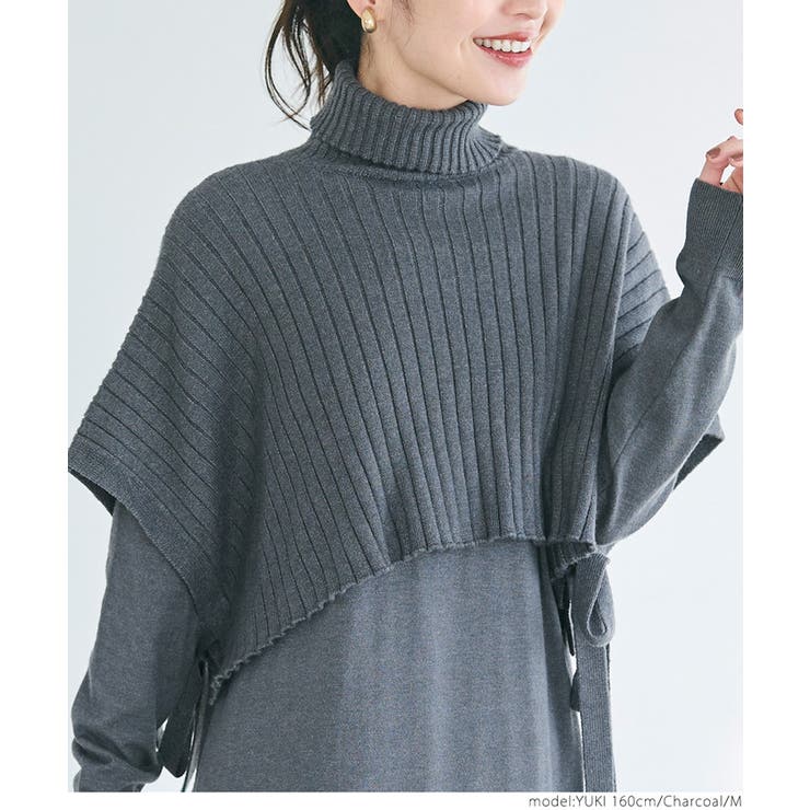 2点セット ポンチョセットドレス[品番：PA000016630]｜coca（コカ）の