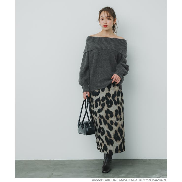 オフショルダーニットトップス[品番：PA000016539]｜coca（コカ