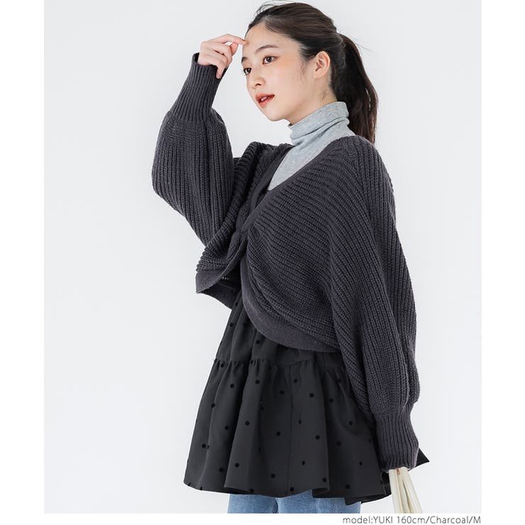 2wayニットボレロ[品番：PA000016540]｜coca（コカ）の
