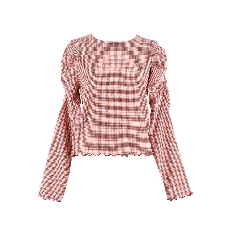 クレープシャーリングパフスリーブトップス | coca | 詳細画像8 