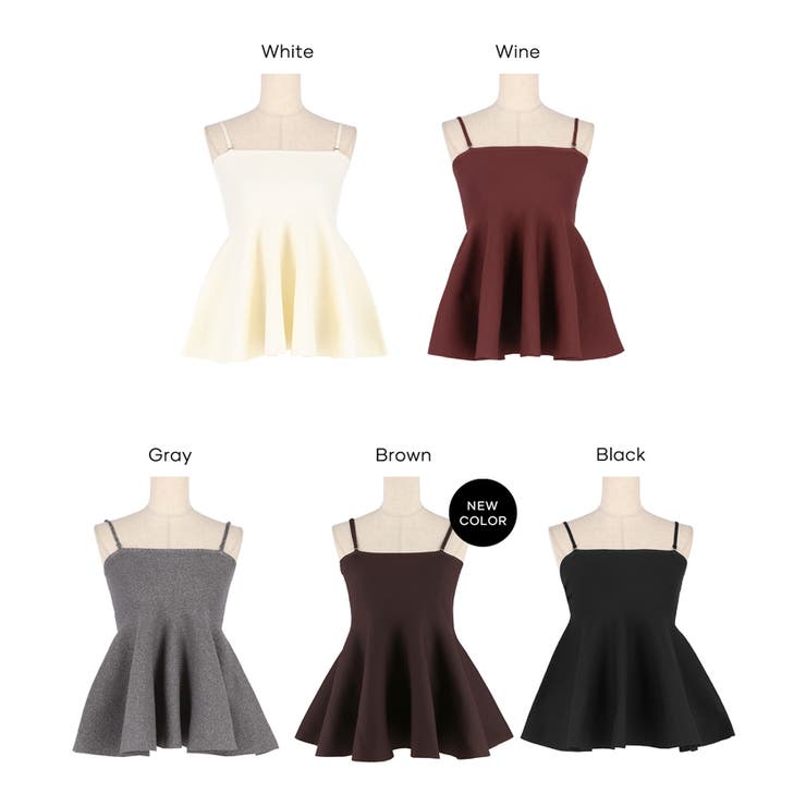 【新色追加！】スポンディッシュニットキャミソール | coca | 詳細画像23 