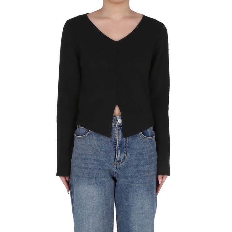 フロントスリットニットトップス | coca | 詳細画像6 