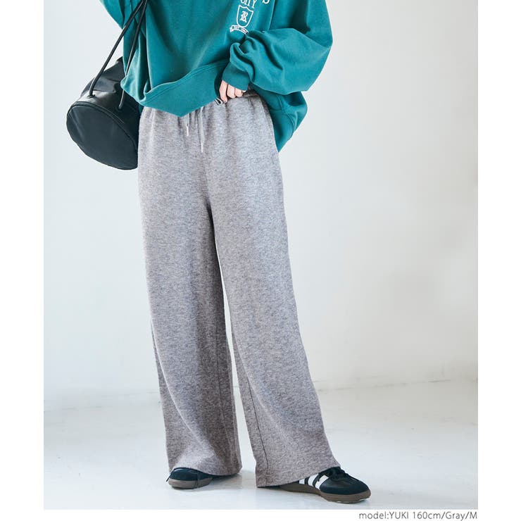 ニットライクワイドパンツ レディース[品番：PA000016711]｜coca（コカ）のレディースファッション通販｜SHOPLIST（ショップリスト）
