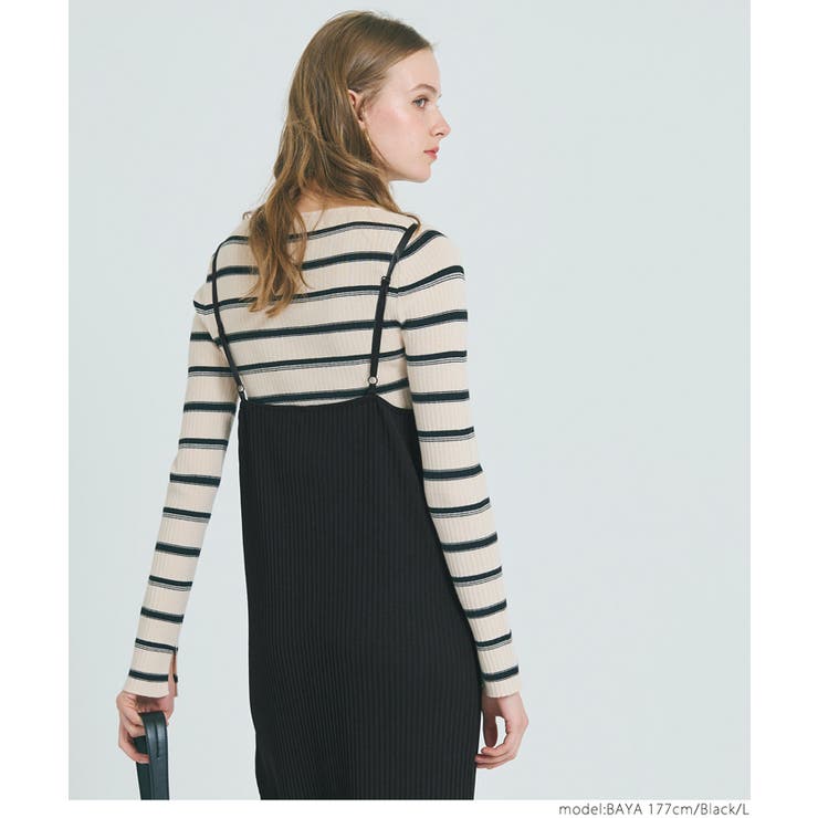 ジョーゼットリブIラインワンピース レディース | coca | 詳細画像8 