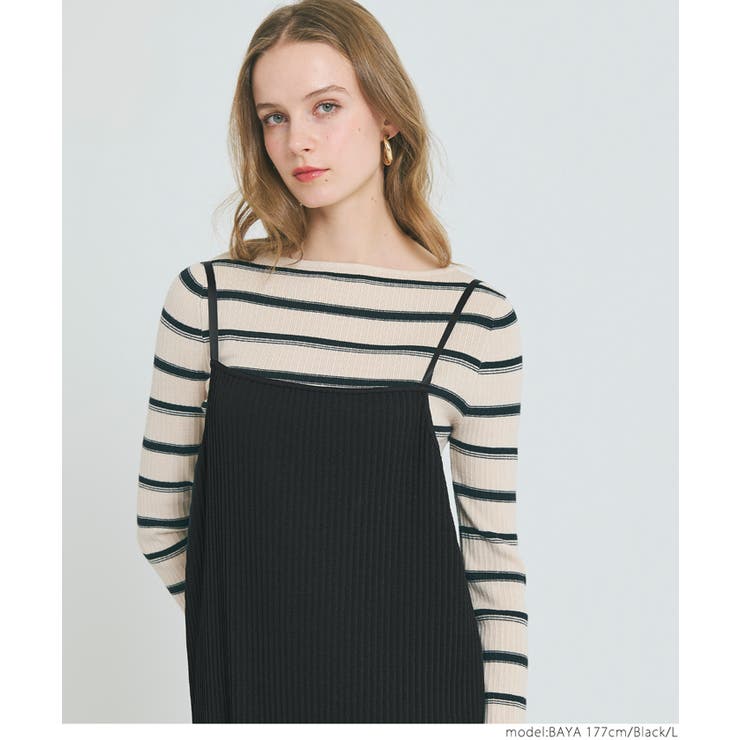 ジョーゼットリブIラインワンピース レディース | coca | 詳細画像10 