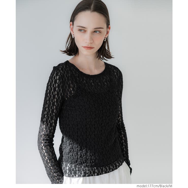 ストレッチチュールレーストップス | coca | 詳細画像20 