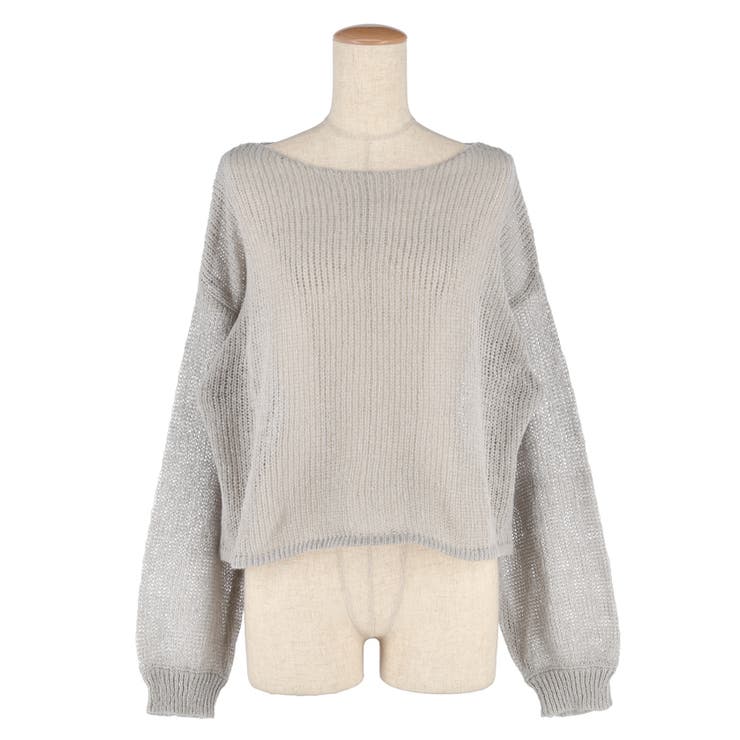 シアーメッシュニットトップス レディース | coca | 詳細画像4 