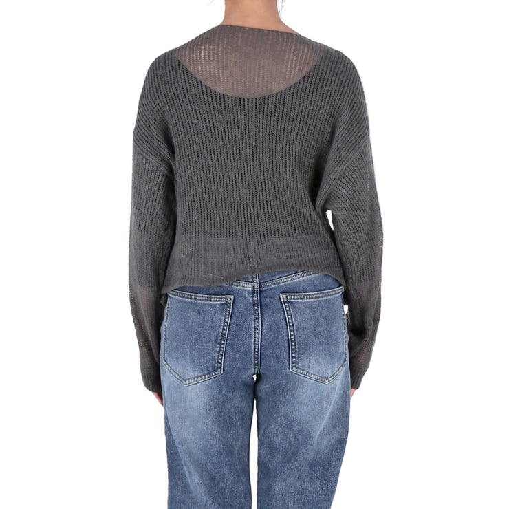 シアーメッシュニットトップス レディース | coca | 詳細画像8 