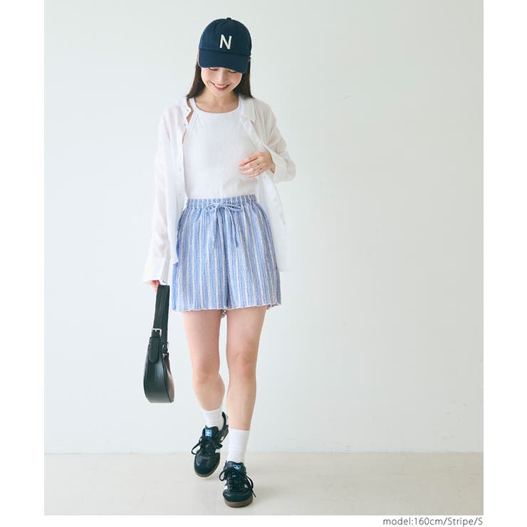 クロスシャーリングショートパンツ レディース | coca | 詳細画像11 