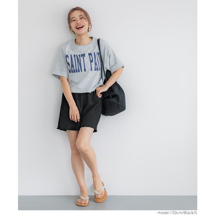 クロスシャーリングショートパンツ レディース[品番