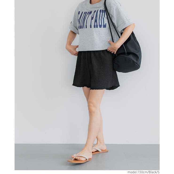 クロスシャーリングショートパンツ レディース | coca | 詳細画像6 