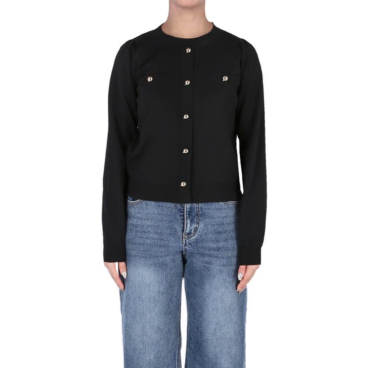 ゴールドボタンニットプルオーバー レディース | coca | 詳細画像4 