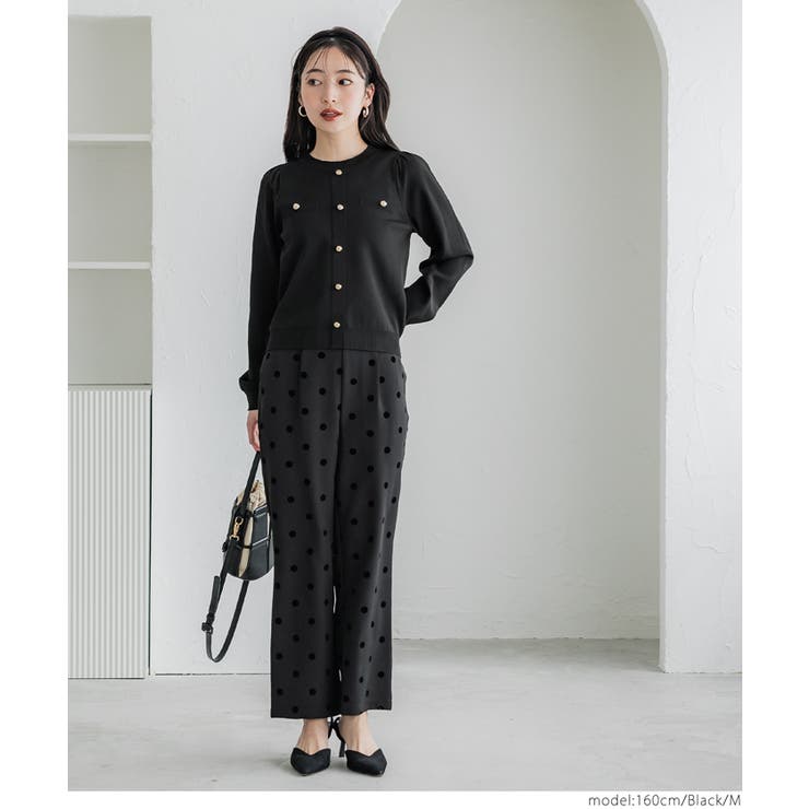 ゴールドボタンニットプルオーバー レディース | coca | 詳細画像7 