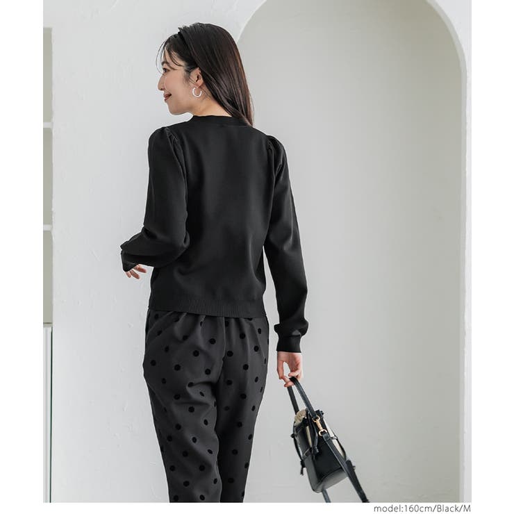 ゴールドボタンニットプルオーバー レディース | coca | 詳細画像9 