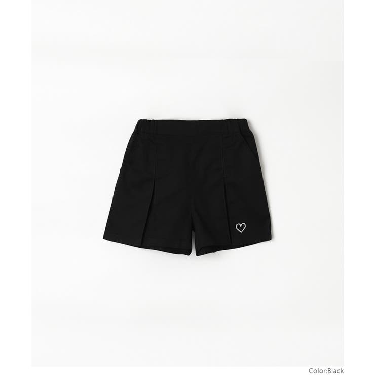 ツイルプリーツショートパンツ キッズ[品番：PA000016642]｜coca