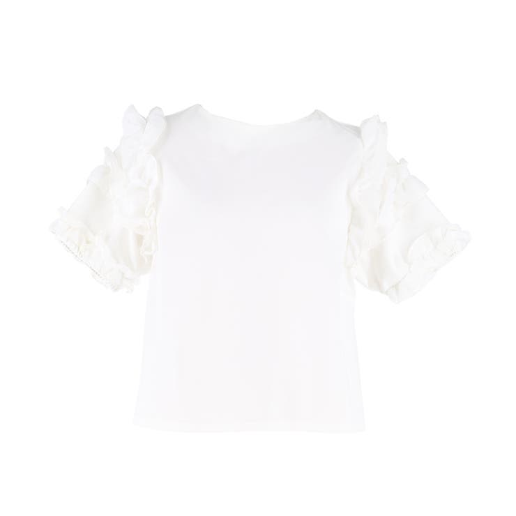 袖フリル半袖トップス レディース | coca | 詳細画像2 