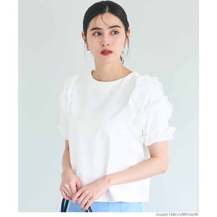 袖フリル半袖トップス レディース | coca | 詳細画像7 