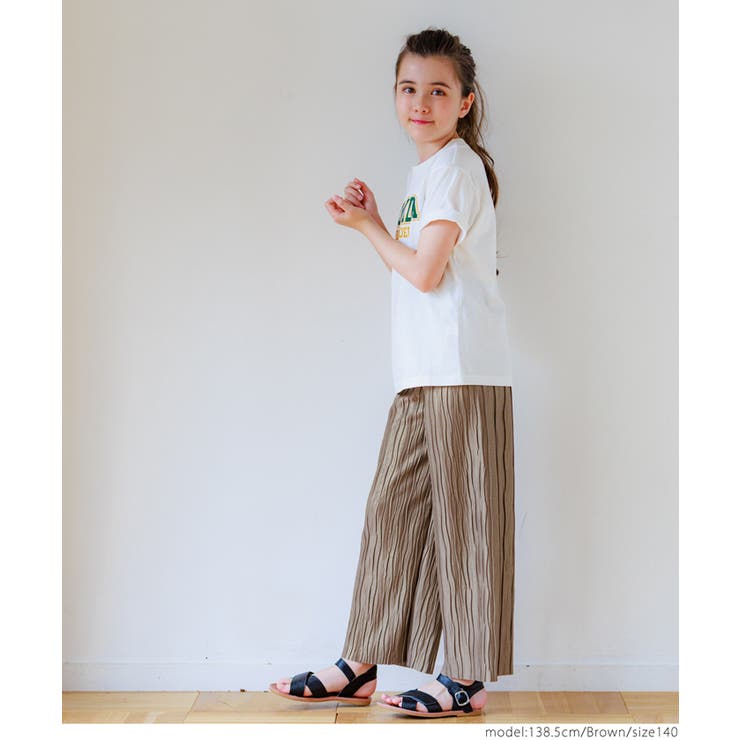 親子お揃いシャイニーウェーブプリーツパンツ キッズ | coca | 詳細画像13 
