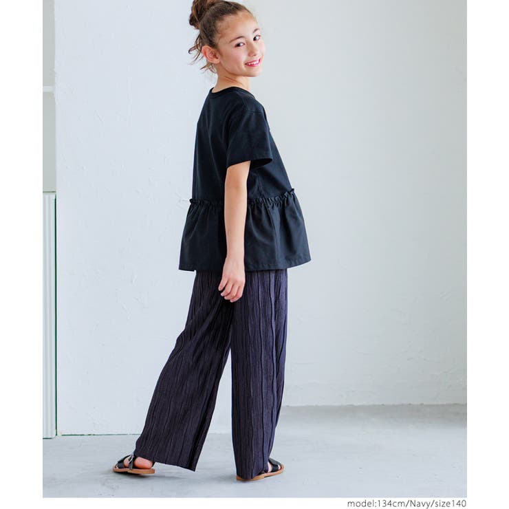 親子お揃いシャイニーウェーブプリーツパンツ キッズ | coca | 詳細画像18 