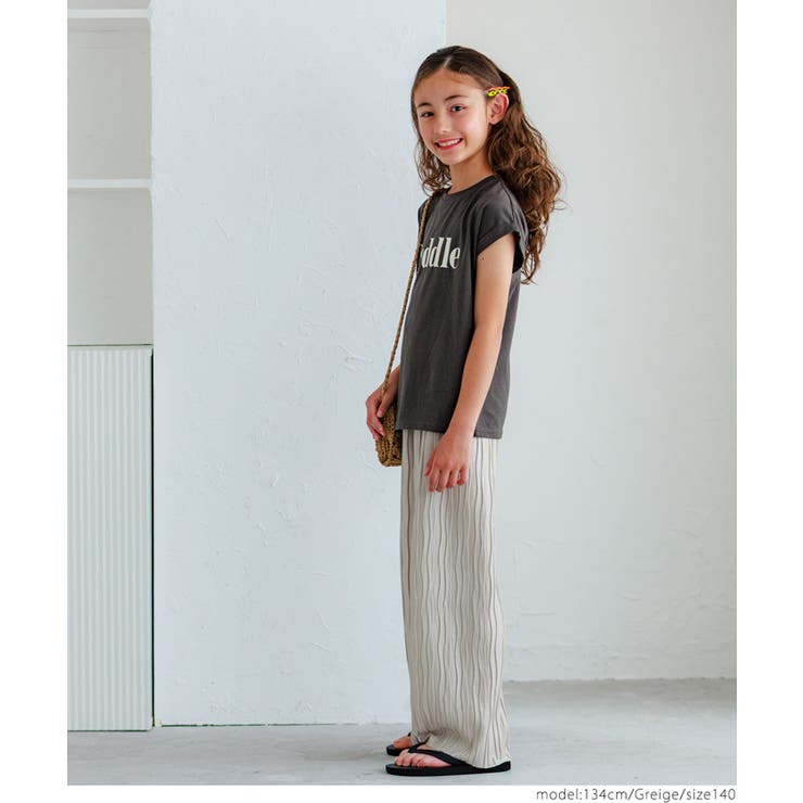親子お揃いシャイニーウェーブプリーツパンツ キッズ | coca | 詳細画像5 