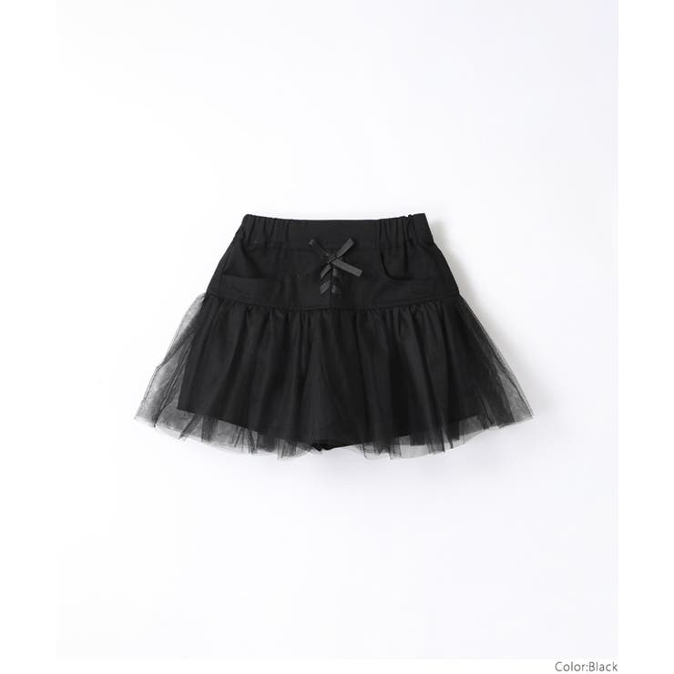 チュールショートパンツ キッズ[品番：PA000017043]｜coca（コカ