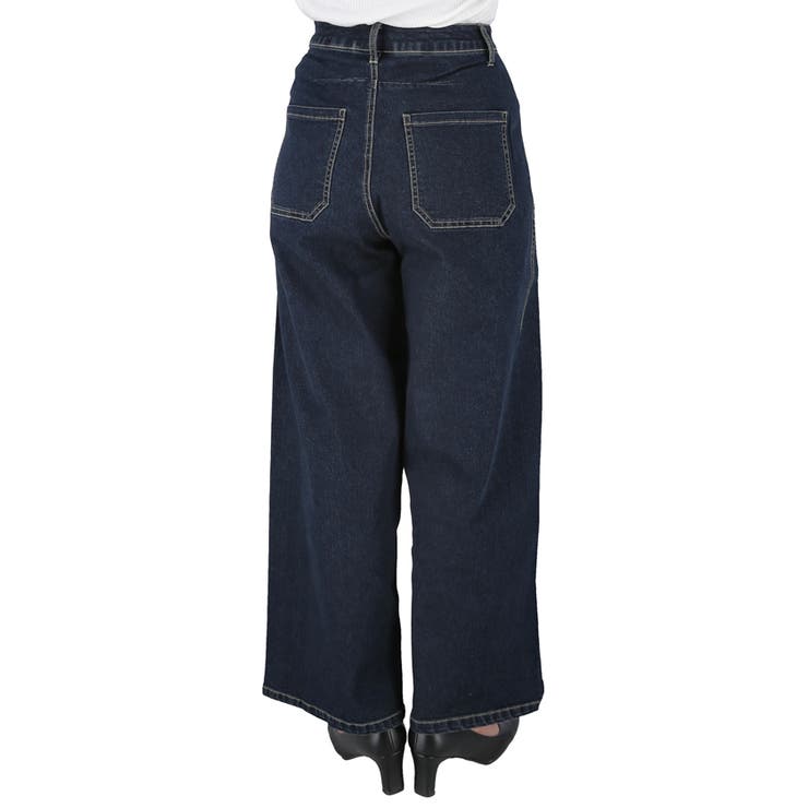 ワイドシルエットデニムパンツ レディース[品番：PA000016849]｜coca 