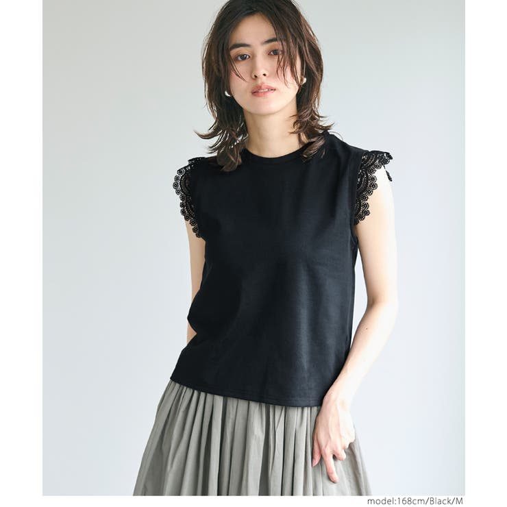 正規激安 肩レーストップス レディース[品番：PA000017044]｜coca（コカ トップス