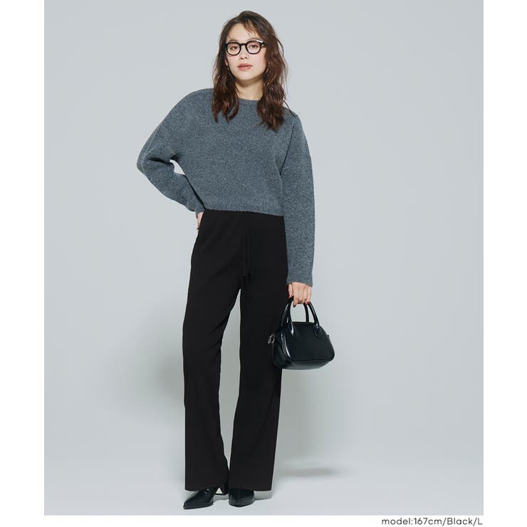 【DAILY WARM】裏起毛ジョーゼットリブパンツ | coca | 詳細画像17 