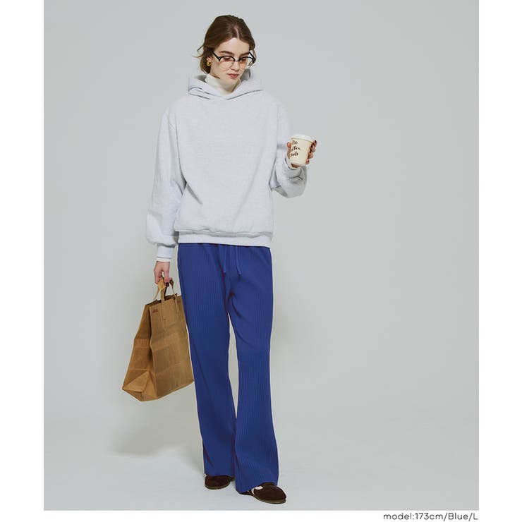 【DAILY WARM】裏起毛ジョーゼットリブパンツ | coca | 詳細画像20 