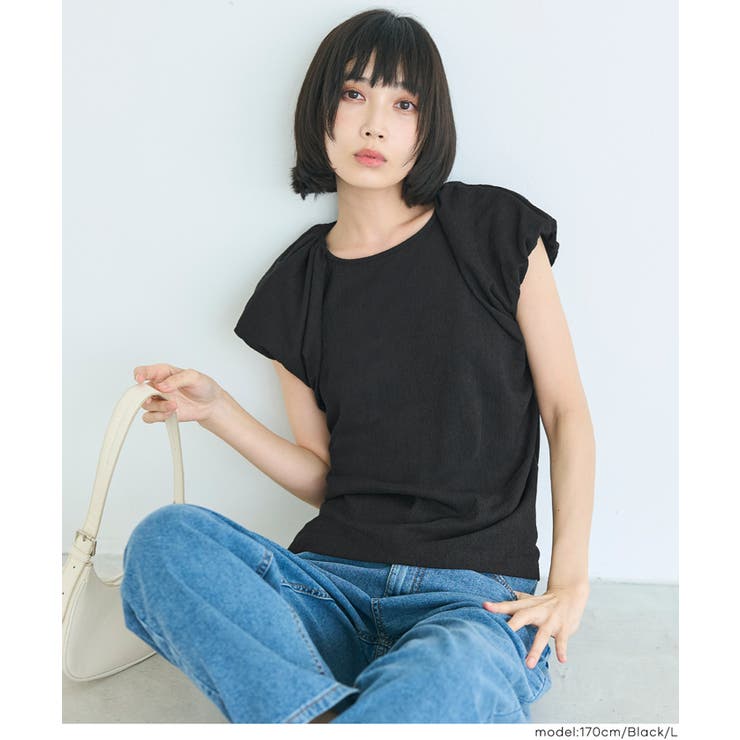 ［Black］ | 〈26ss新色登場〉パフスリーブブラウス | coca