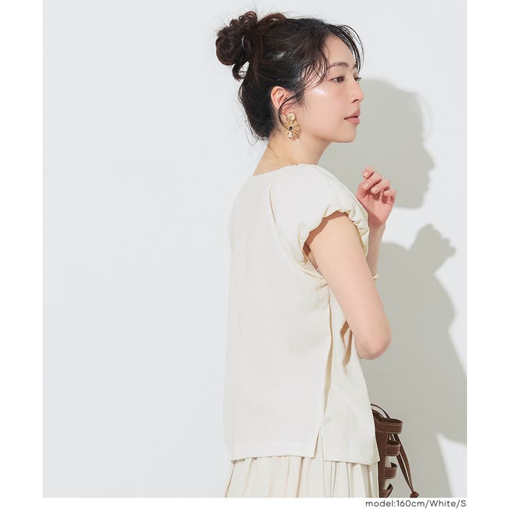 [White] | 〈26ss新色登場〉パフスリーブブラウス | coca