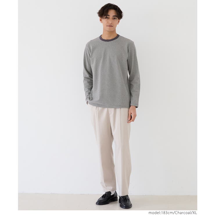 ジャカードボーダーロンT メンズ | coca | 詳細画像13 