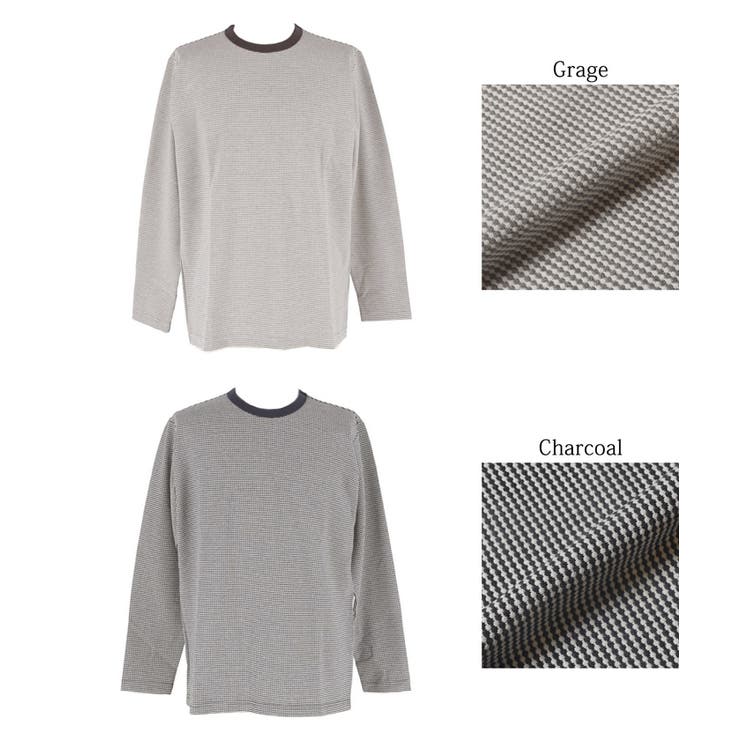 ジャカードボーダーロンT メンズ | coca | 詳細画像15 