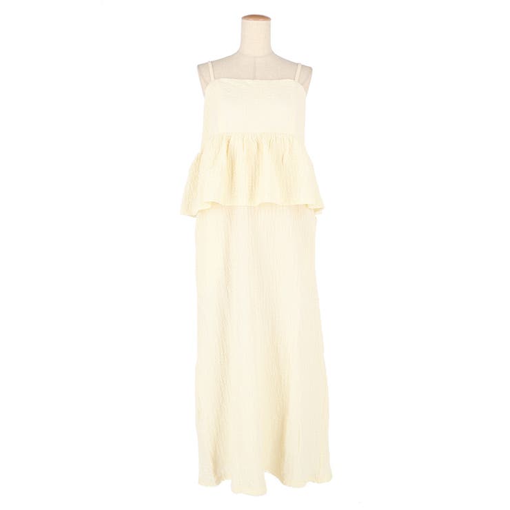 クロスシャーリングペプラムワンピース レディース | coca | 詳細画像2 