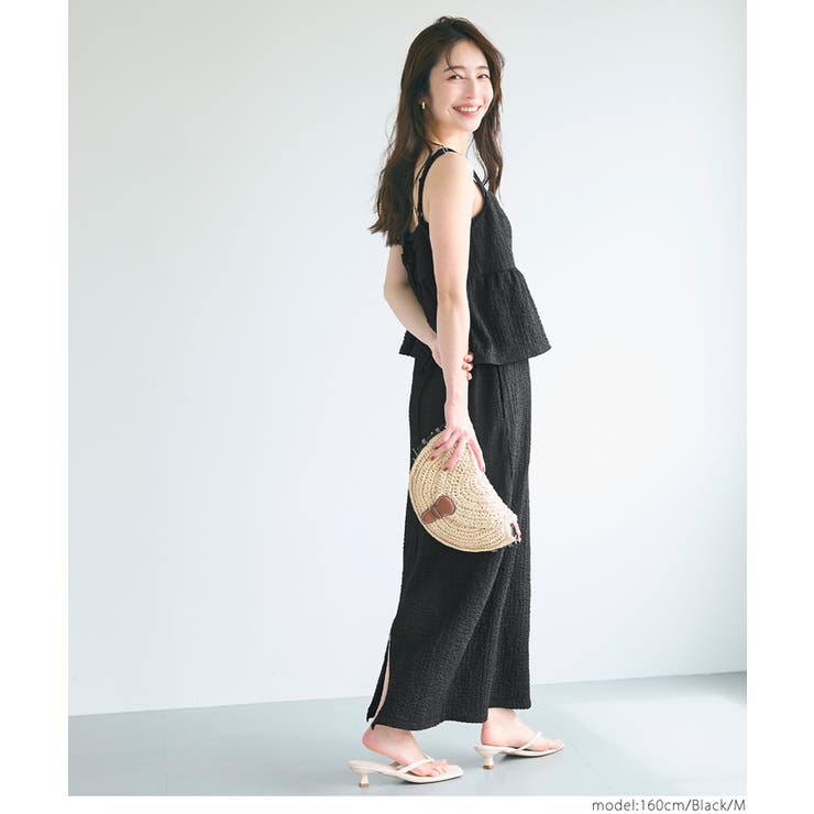 クロスシャーリングペプラムワンピース レディース | coca | 詳細画像7 