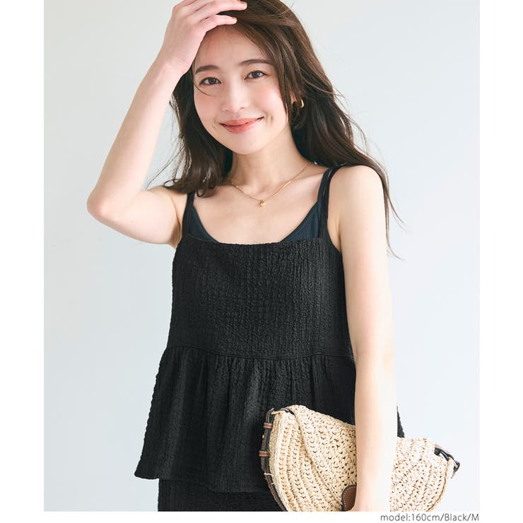 クロスシャーリングペプラムワンピース レディース | coca | 詳細画像8 