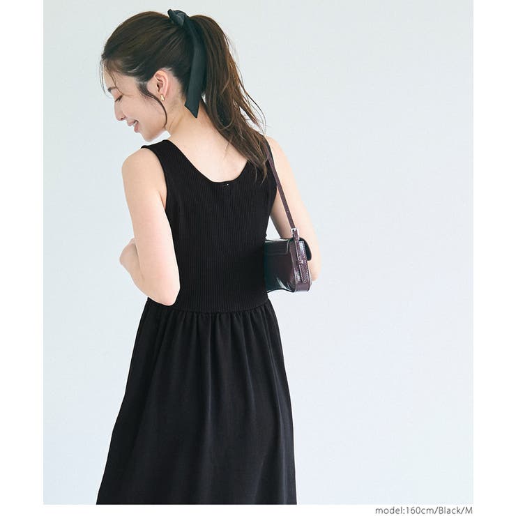 Vネックニットドレス | coca | 詳細画像11 